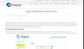 
							         Cigna Supplemental Agent Portal | Empower Brokerage								  
							    