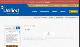 
							         CIGNA - Unified Group Services								  
							    