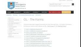 
							         CIL - The Forms | East Cambridgeshire District Council								  
							    