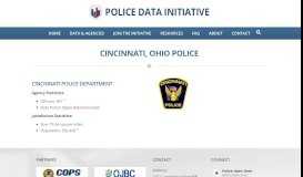 
							         Cincinnati, Ohio Police - Police Data Initiative								  
							    