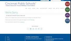 
							         Cincinnati Public Schools' High School Application system. Cincinnati ...								  
							    