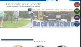 
							         Cincinnati Public Schools |								  
							    