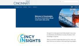 
							         CincyInsights - City of Cincinnati								  
							    
