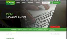 
							         cinet - banca por internet - CIBanco								  
							    