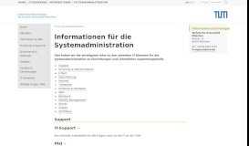 
							         CIO: Systemadministration - TUM IT								  
							    