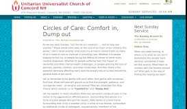 
							         Circles of Care: Comfort in, Dump out – Unitarian Universalist Church ...								  
							    