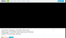 
							         Cireson System Center Service Manager (SCSM) Self-Service Portal								  
							    