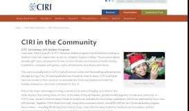 
							         CIRI in the Community – CIRI								  
							    