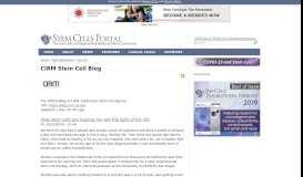 
							         CIRM Stem Cell Blog | Stem Cells Portal - Stem Cells Journal Online ...								  
							    
