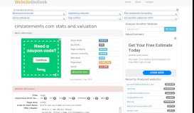 
							         Cirstatements : Login Website stats and valuation								  
							    