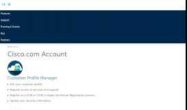 
							         Cisco Account Login - Profile Manager for Customers ...								  
							    