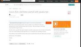 
							         Cisco ASA clientless portal with JavaScript - Spiceworks Community								  
							    