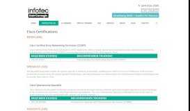 
							         Cisco Career Certifications & Training | Infotec								  
							    