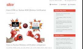 
							         Cisco CCNA vs. Ruckus WiSE Wireless Certification - SLICE								  
							    