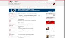 
							         Cisco Customer Voice Portal ATP for Cisco ... - Fast Lane Training								  
							    
