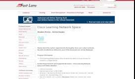 
							         Cisco Learning Network Space - Student Portal - Online Reader - Fast ...								  
							    