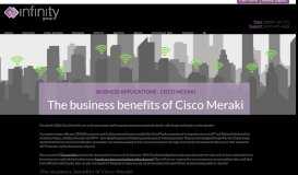 
							         Cisco Meraki Benefits: Advantages of Cisco Meraki Wifi | Infinity Group								  
							    