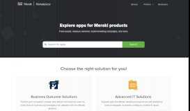 
							         Cisco Meraki – Explore apps for Meraki products								  
							    