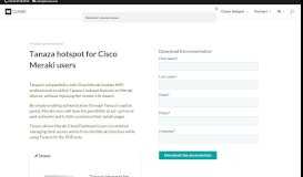
							         Cisco Meraki users and Tanaza Hotspot System - Use Tanaza with ...								  
							    