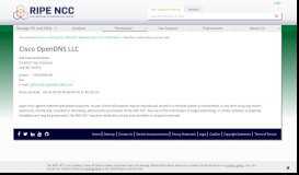 
							         Cisco OpenDNS LLC - RIPE NCC								  
							    