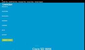 
							         Cisco SD-WAN Monitoring - LiveAction								  
							    