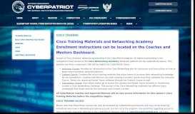
							         Cisco Training - CyberPatriot								  
							    