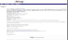 
							         Cisco Unified Customer Voice Portal Application Server SIP INVITE ...								  
							    