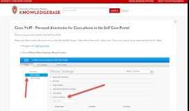 
							         Cisco VoIP - Personal directories for Cisco phone in the Self Care Portal								  
							    