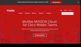 
							         Cisco Webex Teams (DLP, Security) | McAfee - Skyhigh Networks								  
							    