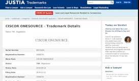 
							         CISCOR ONESOURCE Trademark of CISCOR, Inc ...								  
							    