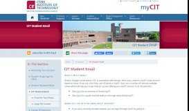 
							         CIT Student Email - MyCIT.ie								  
							    