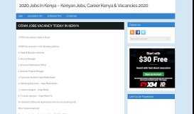 
							         CITAM Jobs vacancy today in Kenya - 2019 Jobs In Kenya - Kenyan ...								  
							    