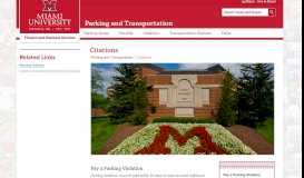 
							         Citations - Parking and Transportation - Miami University								  
							    