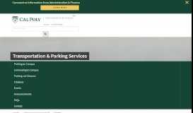 
							         Citations - Transportation & Parking Services - Cal Poly								  
							    