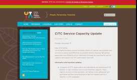 
							         CITC Service Capacity Update | Cook Inlet Tribal Council								  
							    