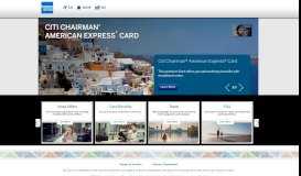 
							         Citi Chairman® American Express® Card								  
							    