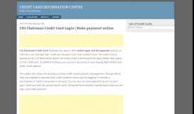 
							         Citi Chairman Credit Card Login | Make payment online								  
							    