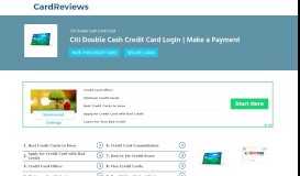 
							         Citi Double Cash Credit Card Login | Make a Payment								  
							    