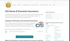 
							         Citi Home & Contents Insurance | Canstar								  
							    