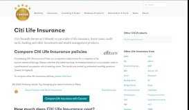 
							         Citi Life Insurance | Canstar								  
							    