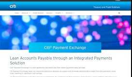 
							         Citi Payment Exchange | Payments | Treasury and Trade Solutions								  
							    