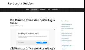 
							         Citi Remote Office Web Portal Login Guide - Your One Step ...								  
							    