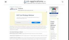 
							         Citibank Application, Jobs & Careers Online - Job-Applications.com								  
							    