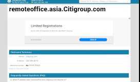 
							         Citigroup - Citi Remote Office Web Portal								  
							    
