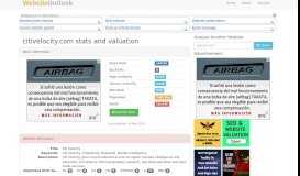 
							         Citivelocity : Citi Velocity Website stats and valuation								  
							    