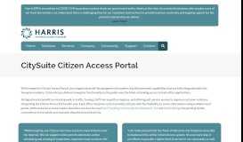 
							         Citizen Access | Harris ERP								  
							    