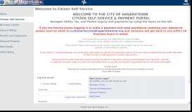 
							         Citizen Self Service - Hagerstown Maryland Self Service Portal - City ...								  
							    