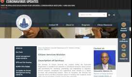 
							         Citizen Services Division | Buffalo, NY								  
							    
