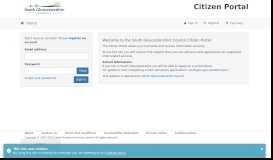 
							         Citizens Portal - Logon - South Gloucestershire Council								  
							    