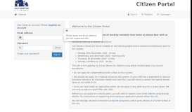 
							         Citizens Portal - Logon - Southampton City Council								  
							    